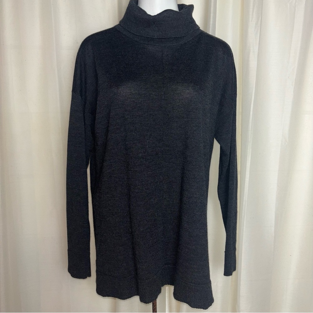 Eileen Fisher Italian Merino Wool Turtleneck Sweater
